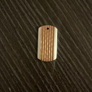 Dog Tag Men’s Charm